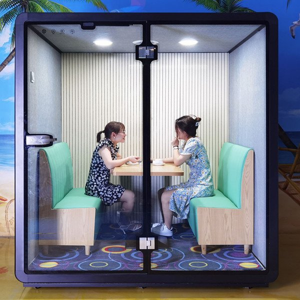 2 Person Acoustic Pod Case for Co-working Space Private Business Meeting 微信图片 20211022104948